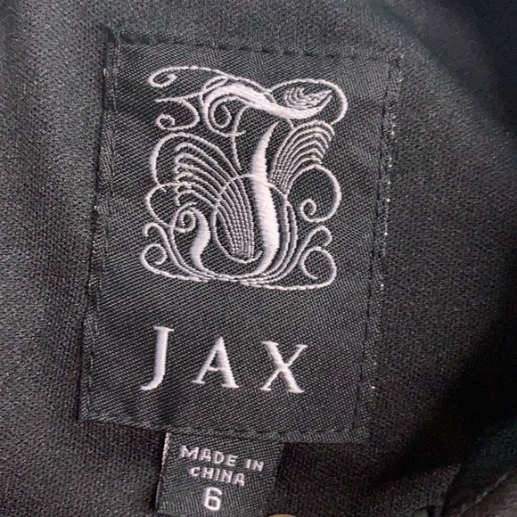 Jax Little Black Lace Sheath Pencil Cocktail Dress women’s size 6 mini - Picture 3 of 7